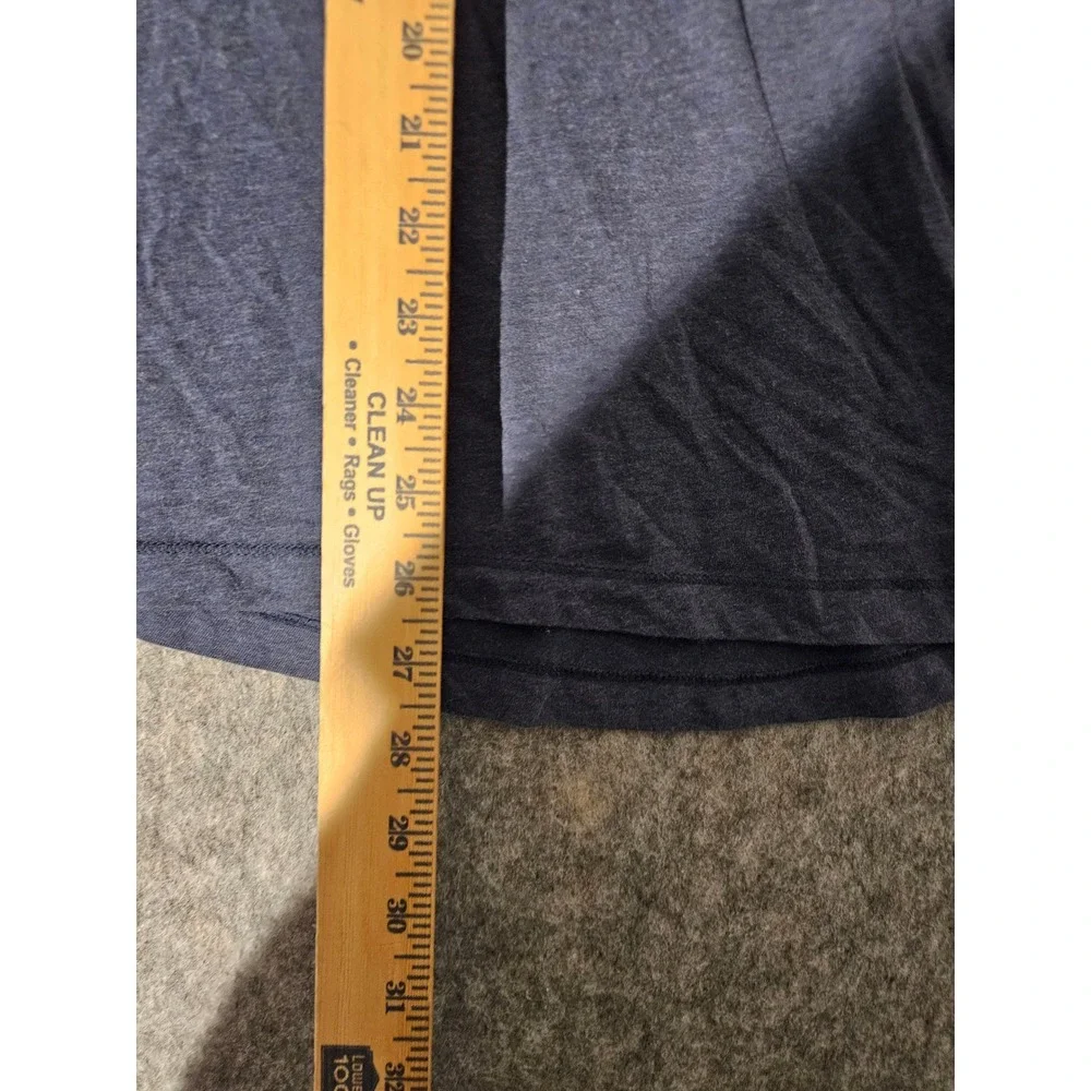 Nike Dri-FIT Short Sleeve Hoodie Nike Blue Large Mens Heathered